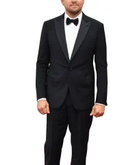 Men's Modern Tuxedo Black Suit