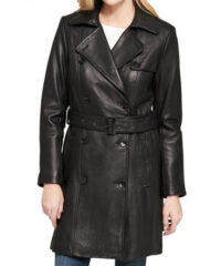 womens-double-breasted-belted-black-leather-coat