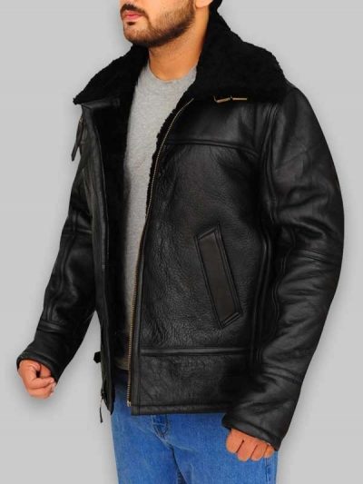men-aviator-black-sheepskin-bomber-leather-jacket