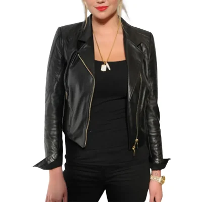 women-quilted-black-leather-jacket