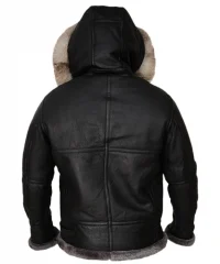 men-black-shearling-hoodie-jacket