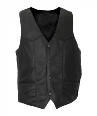 audin-black-leather-vest