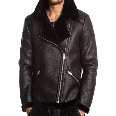 men-ink-black-shearling-leather-jacket