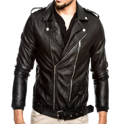 men-basic-black-leather-jacket