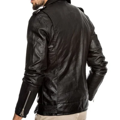 men-basic-black-leather-jacket