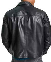 button-fastening-leather-jacket